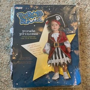 Toddler infant baby girls pirate princess dress size 12 to 18 months Costume